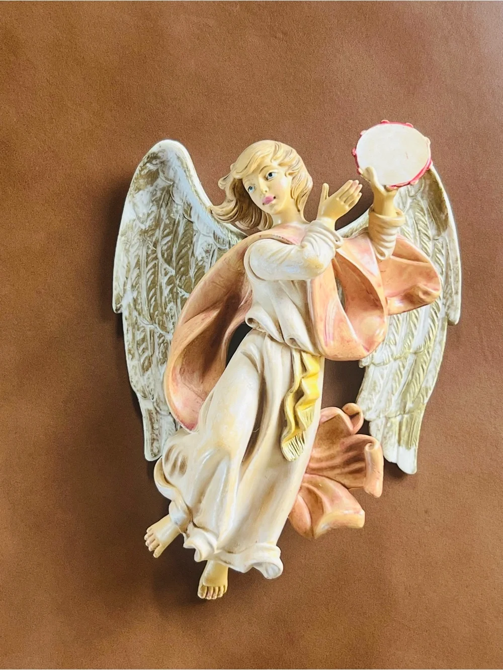 Vintage Angel Wall Plaques Made Italy Christmas Set 2
